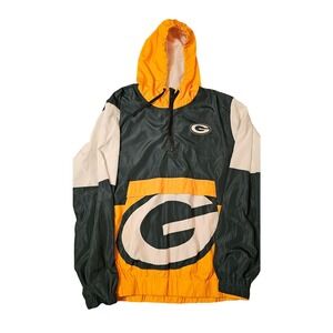 Green Bay Packers Team Apparel Windbreaker size large windbreaker jacket